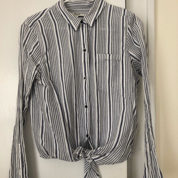 Madewell Tops - Madewell tie-front button down